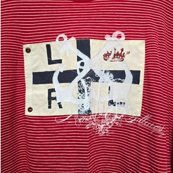Ralph Lauren Red Striped Nautical Cotton Tee Shirt Sz 2X - Picture 2 of 7